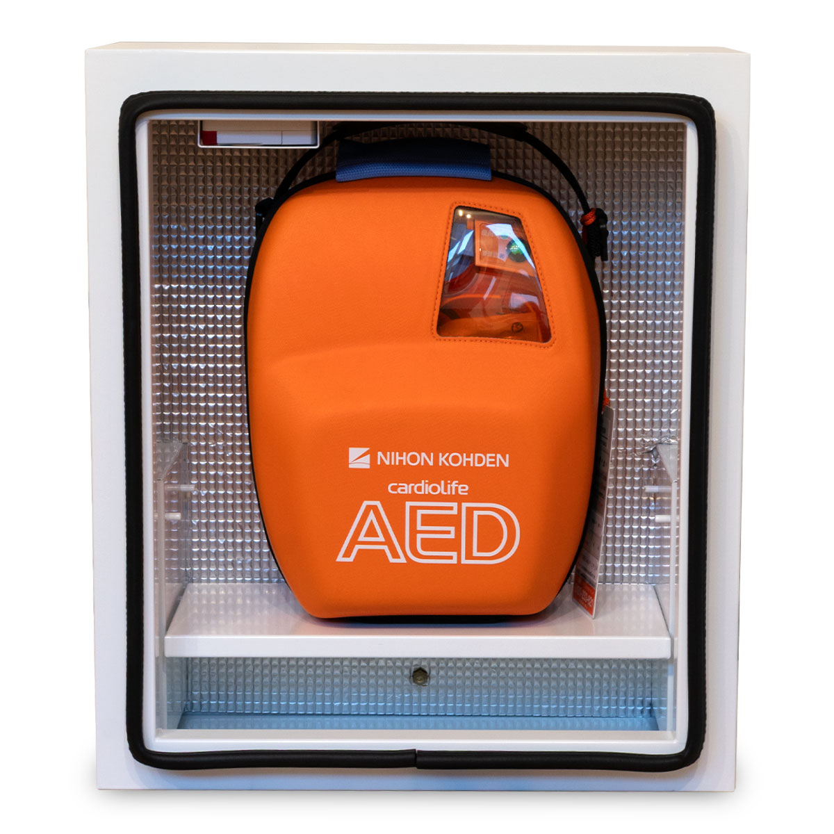AED専門店クオリティー楽天市場店の【屋外】ラミコジャパン AED 自動体外式除細動器 防水屋外用 AED 収納ボックス 壁掛けタイプ RAM-BOX-WOD 【 AED 屋外ケース 屋外収容ケース 屋外収納ボックス 壁掛けタイプ 組み立て済み・お客様設置商品 】｜アングル3