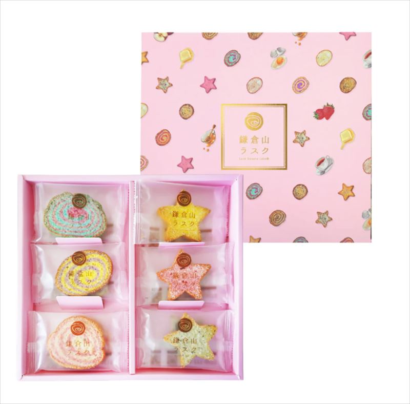 【レビュー300円割引特典】鎌倉山ラスク 12枚 ピンク【包装済】【袋付】プレゼント ギフト スイーツ おやつ 贈答 チョコ 個包装 可愛い 詰合わせ おしゃれ 洋菓子 鎌倉山 ラスク 【送料無料】のサムネイル