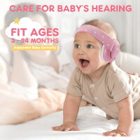 MUMBA 防音イヤーマフ 3-24ヶ月の赤ちゃん用 騒音軽減 遮音 聴覚保護 安全の耳当て...