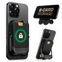SUPCASE マグネットウォレット magesafe カードケース カード6枚収納 RFIDブロック 強力マグネットロック スマホスタンド カードホルダー 縦/横置き対応 iPhone16/ 15/14/13/12 シリーズ対応
