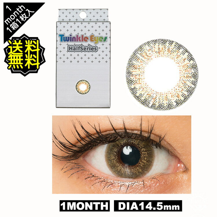 【25%OFF】カラコン 1ヶ月 度あり 【公式】トゥインクルアイズマンスリー Twinkle Eyes 尾崎紗代子 secretシークレットシリーズ Halfハ..