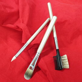 熊野筆メイクブラシ目力デザイン3点セット!<【2016年1月31日まで送料無料!!】>