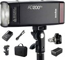 日本正規販売店【日本語説明書付き、当店商品はPSE技適マーク付き】Godox AD200Pro ポケット 照明 ライト ポータブルポケットフラッシュ TTL ス...