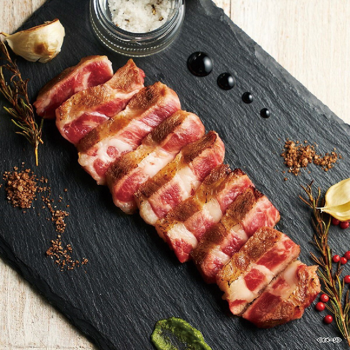 イベリコ屋 イベリコ豚肩ロースステーキ トリュフ塩添え IBE910【2025】