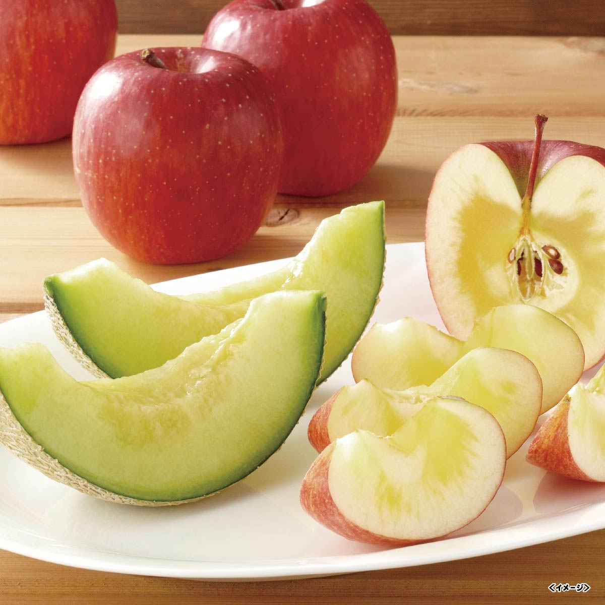 【お歳暮・冬ギフト】マスクメロン＆サンふじ　716016【出荷期間:11月下旬-12月下旬　※配達のご指定日..