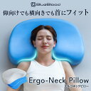 枕 肩こり 首こり ブルーブラッド エルゴネックピロー 枕カバー付き CICA成分配合枕カバー 高さ調整 低反発 首枕 ストレートネック 枕 首が痛くならない ...