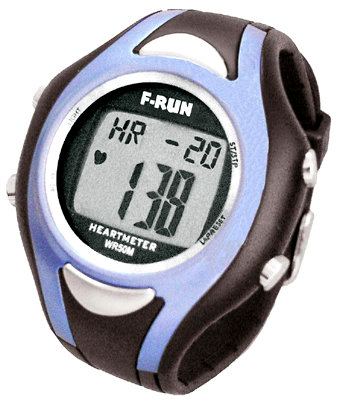 F-RUN ハートメーターHM42B(ブルー)【ランニング用心拍計機能付腕時計】