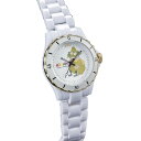70周年記念ムーミン腕時計 スナフキン ハイブリッド セラミックウォッチ ホワイト