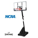 SPALDING バスケットゴール 50インチ NCAA エグザクトハイト アクリルポータブル E6A994【正規品・送料込】【SP直】