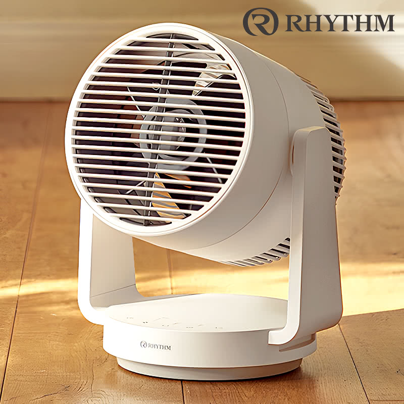 RHYTHM サーキュレーター Silky Wind Circulator リズム 大風量 2重反転ファン シルキーウインド 最大35mパワフル送風 自動首振り 衣類乾燥モード タイマー付 DCモーター 40畳対応 9ZFA39RH08【送料当社負担】