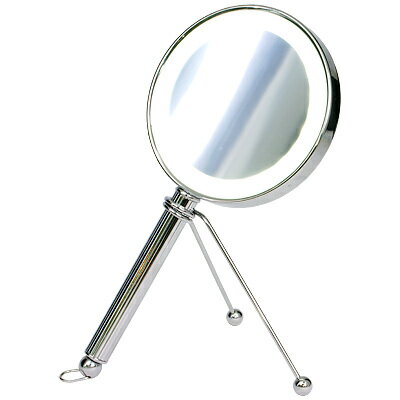 真実の鏡DX手鏡型 拡大鏡LEDライト付ハンドミラー