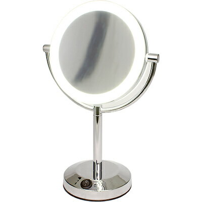 真実の鏡DX両面型 拡大鏡LEDライト付 卓上ミラー 卓上鏡