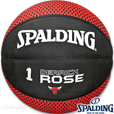 スポルディングNBAシカゴ ブルズ デリック ローズ バスケットボール7号 ラバー SPALDING73-829Z 正規品