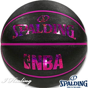 SPALDING ミニバス バスケットボール5号 キラキラ ホログラム ブラックレッド 小学校 子供用 ラバー スポルディング83-795J 正規品