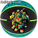 グラフィック バスケットボール 7号 タートルズ TMNT ロゴ バスケ 84-815J ゴム 外用ラバー TURTLES スポルディング 23AS 正規品