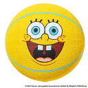 幼児用バスケットボール 1号 スポンジボブ スマイル イエロー バスケ 65-233J ラバー ゴム SpongeBob スポルディング 24AW 正規品