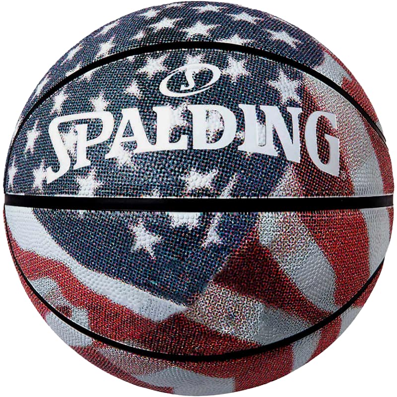 スポルディング バスケットボール 7号 スターズアンドストライプス バスケ 84-320J ゴム 外用ラバー SP..