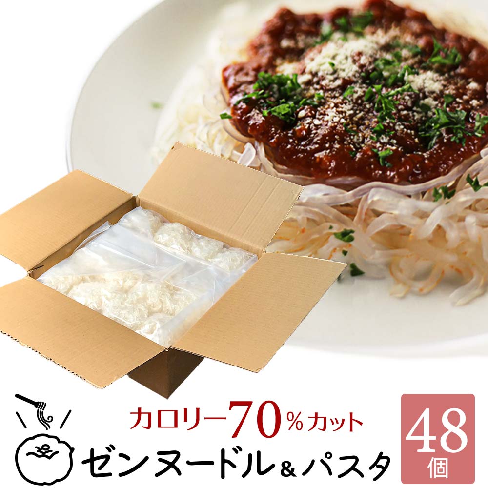 ゼンヌードル ＆ パスタ スープ無し 60g×48 こんにゃく麺 こんにゃくパスタ こんにゃくラーメン ダイエット食品 ダイエット 乾燥 しらたき 無農薬 おいしい zenpasta 送料無料 美味しい ゼンパスタ 臭いなし 臭い少ない 低糖質 低カロリー ダイエット麺 糖質制限