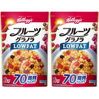 【送料無料】ケロッグ フルーツグラノーラ ローファット 1kg×2袋 Low Fat 脂質70％オフ