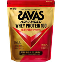 【送料無料】SAVAS ザバス ホエイプロテイン100 ココア味(2100g)　【PP】