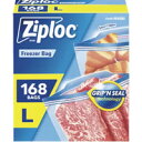 ジップロックフリーザーバッグ Lサイズ 168枚 【26.8cm × 27.3cm】ガロン