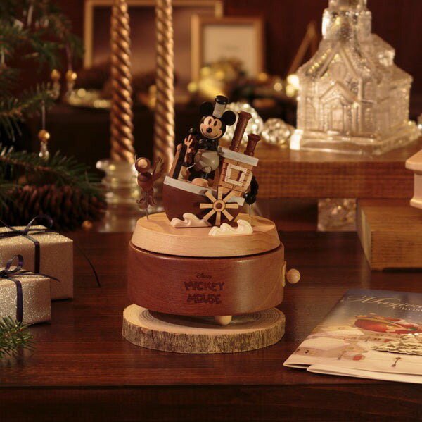 ニデックオルゴール ディズニー木製オルゴール　Mickey／蒸気船ウィリーオルゴール【出産お祝い 内祝】【バースデーギフト 贈答品】【結婚祝い 記念日】【正規販売店】 2
