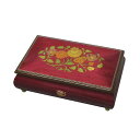 ニデックオルゴール【受注生産】30弁オルフェウスイタリア象嵌BOX 『ワインレッド(花)』 つや有り EX199I【出産お祝い 内祝】【バースデーギフト 贈答品...