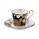 ノリタケ食器 あやみなも コーヒー碗皿(夜桜金銀彩) 大切な方への贈り物に。 食器 ギフト 【結婚祝い 母の日 父の日】【ギフト 贈答品】【還暦 お祝い 記念品...