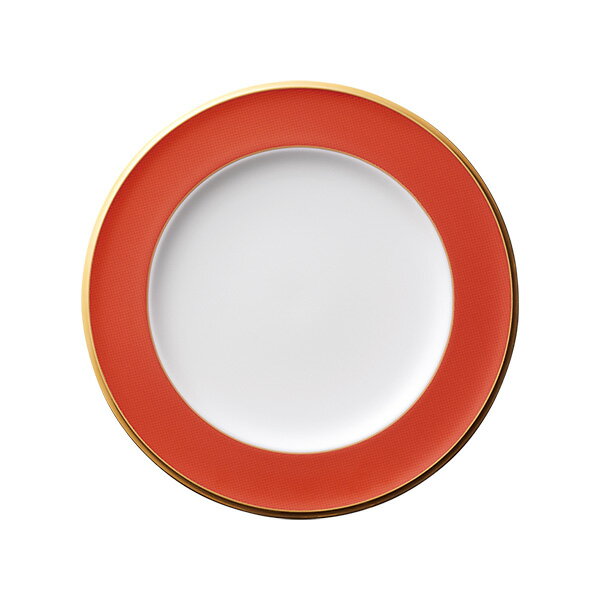 ノリタケ食器 【AKE KOMON】朱小紋　22cmプレート