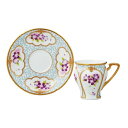 ノリタケ食器 【THE HOMAGE COLLECTION】オマージュ コレクション コーヒーカップ&ソーサー(色絵金彩菫文) 大切な方への贈り物に。【結婚祝い...