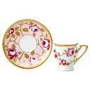 ノリタケ食器 【THE HOMAGE COLLECTION】オマージュ コレクション コーヒーカップ&ソーサー(桃色金彩薔薇文) 大切な方への贈り物に。【結婚祝...