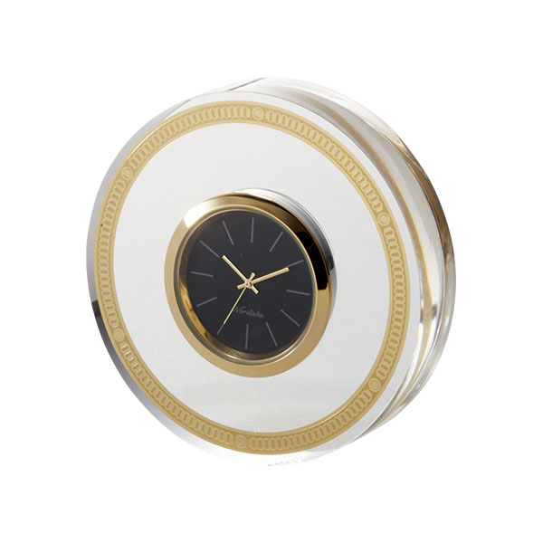 ノリタケ食器 メゾンコレクション ロシェルゴールド 置時計（丸型）（アクリル製）