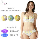 50%OFF bon フルブルーム ローズレース 脇高ブラ ブラ＆ショーツセット [G・H・Iカップ] クイーンサイズ 702305Q glm za-ik