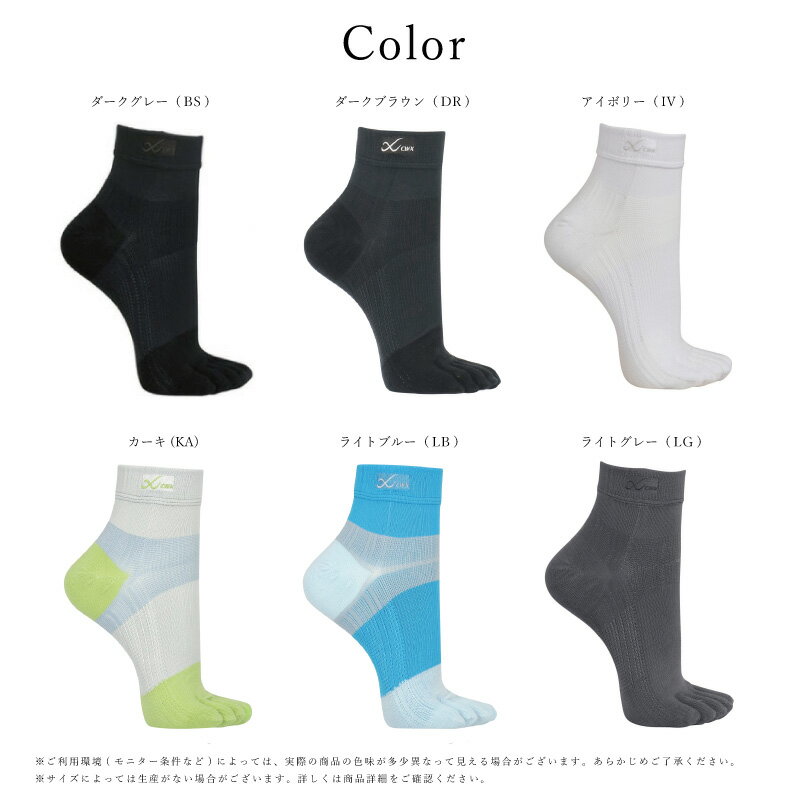 23%OFF 大谷翔平愛用モデル ワコール CW-X ユニセックス パーツ 5本指ソックス シ...