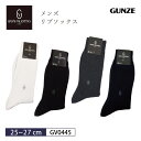 【4/25限定!抽選で2人に1人最大100%ポイントバック!要エントリー】 5%OFF グンゼ GUNZE GIANNI VALENTINO(ジャンニ・バレンチノ) 紳士ソックス リブ編み ワンポイント刺繍 (25~27cmサイズ） GV0445 バレンタイン