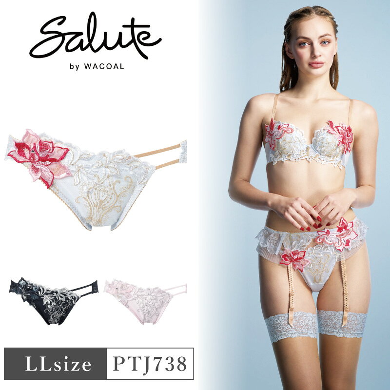 Rakuten - 25%OFF ワコール Wacoal サルート salute 38グループ 38G BTJ438 BTJ738 ペア ハイレッグショーツ 下着 単品 レディース 女性 LLサイズ PTJ738