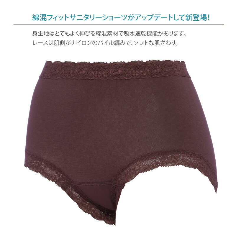 Triumph トリンプ スロギー フィット サニタリー マキシショーツ はきこみ深め sloggi Fit SANITARY. PT ナプキン対応 生理用 (M・Lサイズ) 10218510 lo_tr 3