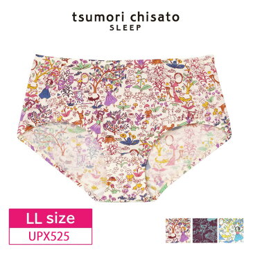 10％OFF ワコール wacoal ツモリチサト tsumori chisato SLEEP ナイトアップブラ ペアショーツ ボーイレングス リンゴのお庭 LLサイズ UPX525