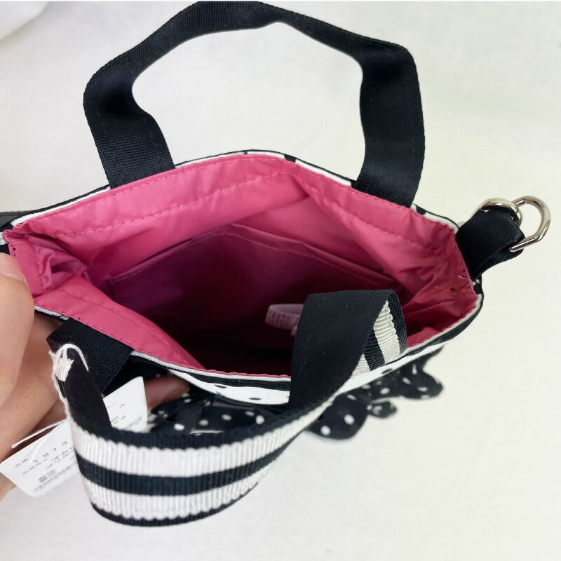 TUNIC チュニック マカロンドットのフリル ポケットBag ショルダーバッグ 肩がけバッグ ポシェット 鴨居羊子 かもいようこ 日本製 18137