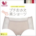 9/19(火)23:59まで【全品送料無料】★25%OFF!!★【ワコール】 プチおさえ美ショーツ おなかもヒップもほどよくサポート ハーフ・ハイカット (M・...