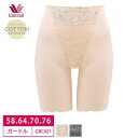 20%OFF ワコール Wacoal 優美定番 ジャストウエスト ロングガードル 肌あたりやさしいCOTTON collection 1枚履き可能 (58S・64M・70M・76Lサイズ) GRC421 3gY