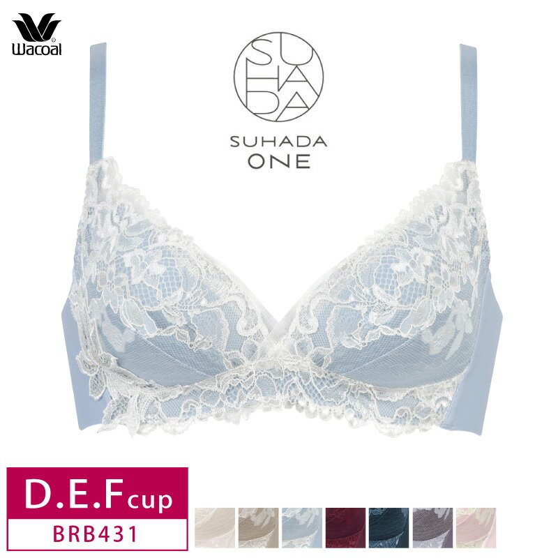 20 OFF ワコール SUHADA ONE スハダワン 3/4カップブラジャー ノンワイヤー D E Fカップ BRB431 glm 3wY