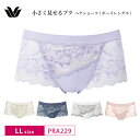 25%OFF ワコール Wacoal 肌あたりもつけごこちも、やわらかブラ 小さく見せるブラ BRB229 BRB329 ペア ボーイレングスショーツ LLサイズ PRA229 3wY