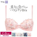 25%OFF Wacoal ワコール Wing ウイング 重力に負けないバストケアBra 3/4カップブラジャー (C・D)カップ KB2408