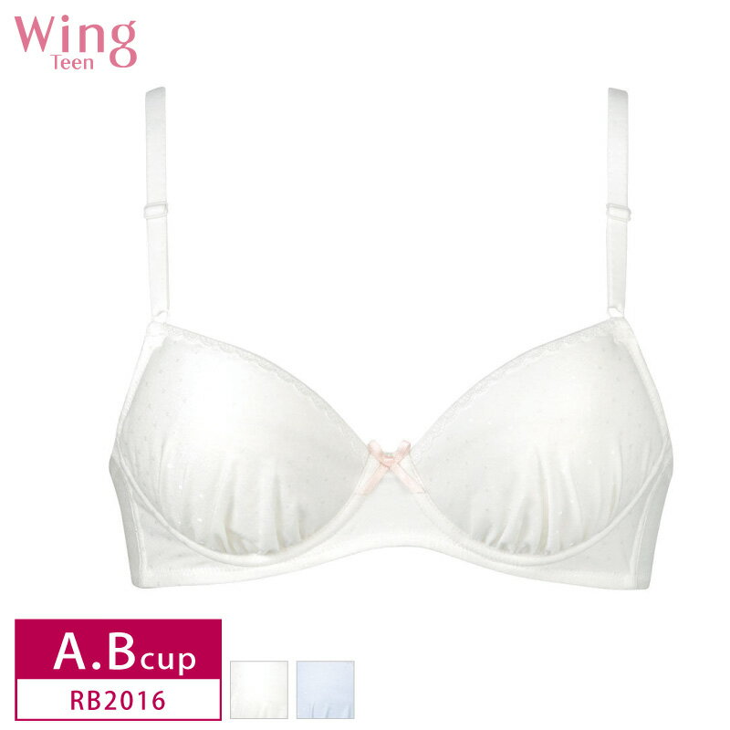 22%OFF ウイング ティーン Wing Teen ブラジャー やわらかカップ ワイヤーブラ ステップ3 STEP3 (A・Bカップ) RB2016 3uY 1