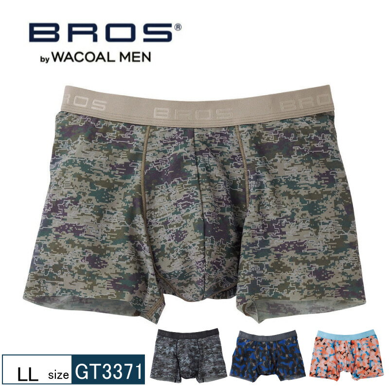 ブロス パンツ メンズ 20%OFF ワコール wacoal メンズ BROS ブロス バイ ワコールメン 動きにフィット！キモチイイパンツ ボクサーパンツ 前閉じ LLサイズ GT3371 3bY