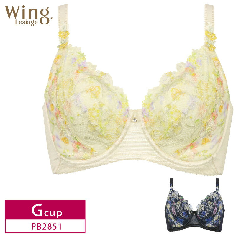 22%OFF 拾 Wacoal  Wing 쥷 Lesiage 2850꡼ ֥ ե륫åץ֥饸㡼 Gå PB2851 glm