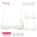 20%OFF ウイング ティーン Wing Teen ブラジャー やわらかカップ ノンワイヤー(後ろホックあり)3/4カップ【STEP3】(A・B・Cカップ) ...