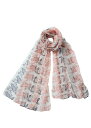 V&A 手織りブロックプリントストール チューリップ 【レッド】 PeopleTree ピープルツリー