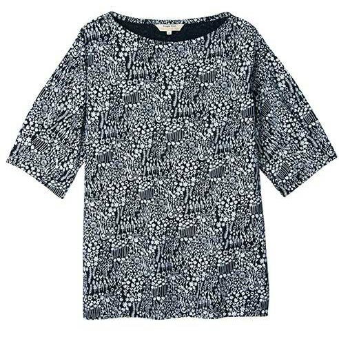 オーガニックコットン天竺フラワーガーデンプリントチュニック【ネイビー・M】PeopleTree ピープルツリー organiccotton フェアトレード fairtrade オーガニックコットン天竺フラワーガーデンプリントチュニック【ネイビー・M】PeopleTree ピープルツリー organiccotton フェアトレード fairtrade